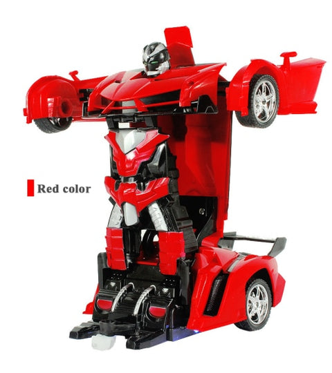 2.4G Induction Deformation RC Cars Transformation Robot Car Toys for Children Gifts
