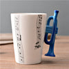 Novelty Guitar Ceramic Cup